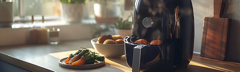 airfryer na blacie w kuchni