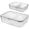 Pojemnik PP z uszczelką 2 sekcje 1l