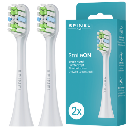 Szczoteczka SpinelCare SmileOn PRO Black + 2 białe końcówki