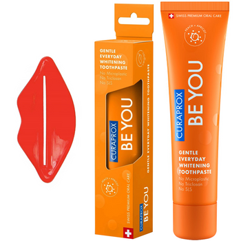Pasta do zębów Curaprox Brzoskwinia Morela 60ml + Wyciskacz do pasty (gratis)