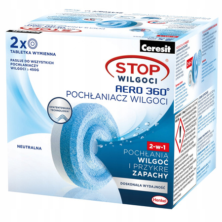 4x POCHŁANIACZ STOP WILGOCI CERESIT AERO WKŁADY