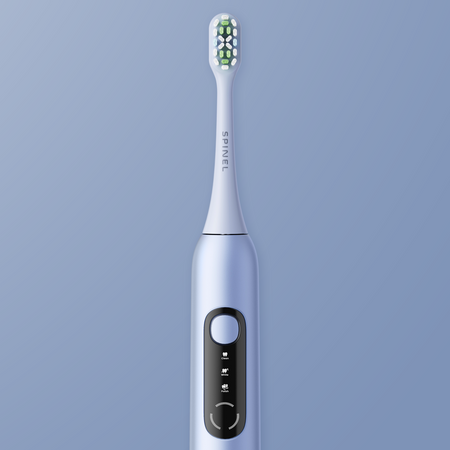 Szczoteczka SpinelCare SmileOn Blue + Końcówki do szczoteczki Spinel Care SmileON Białe 2 sztuki