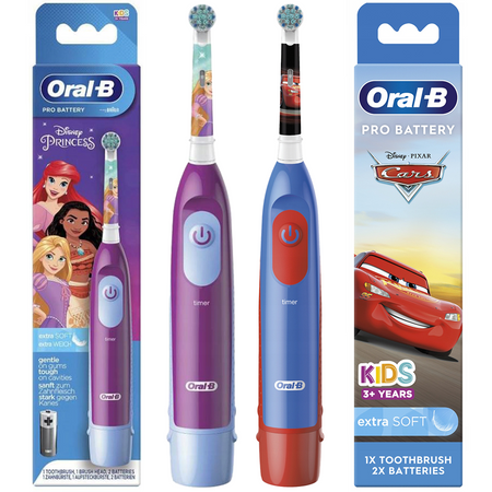 Szczoteczka Braun Oral-B Advanced Auta + Księżniczki + 8 końcówek