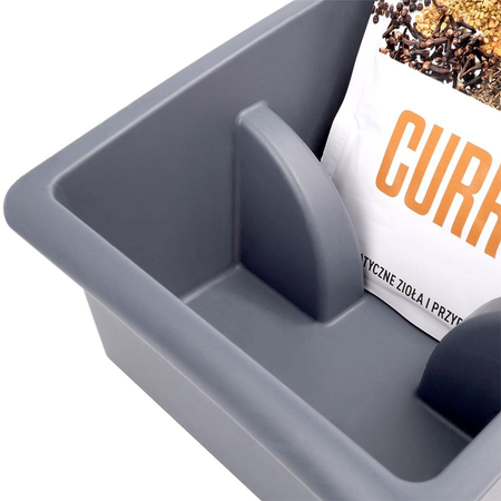 Organizer na torebki z przyprawami (szary)