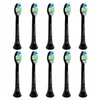 10x ORYGINALNA KOŃCÓWKA SZCZOTECZKI PHILIPS DIAMOND CLEAN BLACK HX6064/11