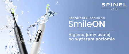 Szczoteczka SpinelCare SmileOn Blue + Końcówki do szczoteczki Spinel Care SmileON Białe 2 sztuki