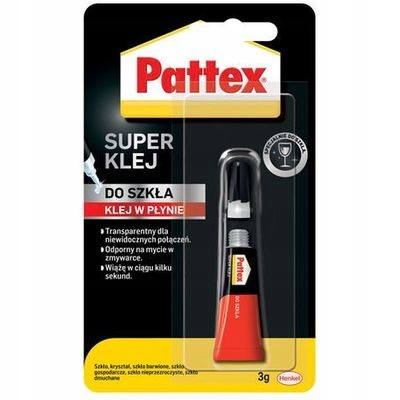 Klej Pattex super klej do szkła w płynie 3g
