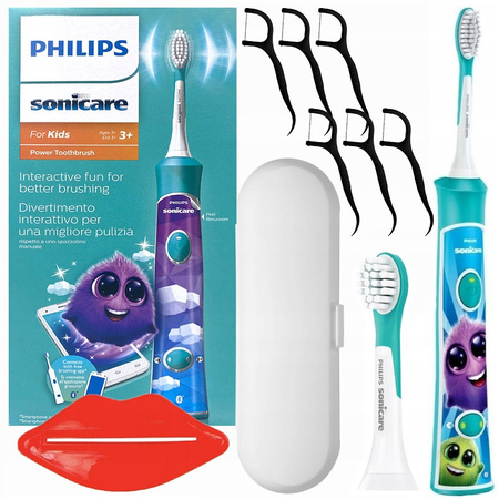 Szczoteczka Soniczna Philips for Kids Hx6322/04 + Etui Podróżne