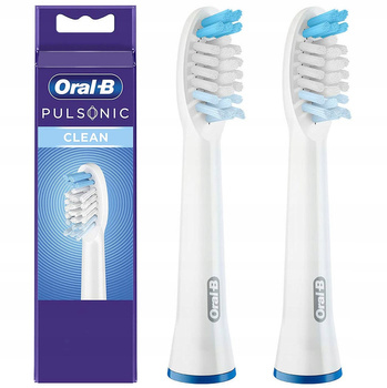 2x KOŃCÓWKA ORAL-B BRAUN PULSONIC CLEAN ORYGINALNA