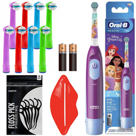 Zestaw Oral-B Advance Princess + zam. Kids Color x8