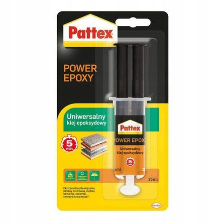 Klej Pattex Power Epoxy uniwersalny epoksydowy 5 min 25ml