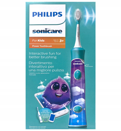 Szczoteczka Soniczna Philips for Kids Hx6322/04 + Etui Podróżne