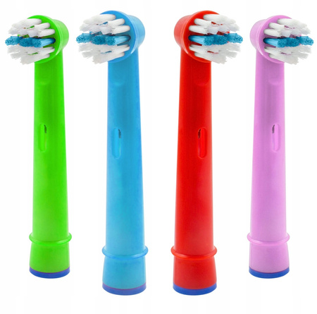 Końcówka zamiennik Kids Soft Bristles EB-10A Color x4 + Red x4