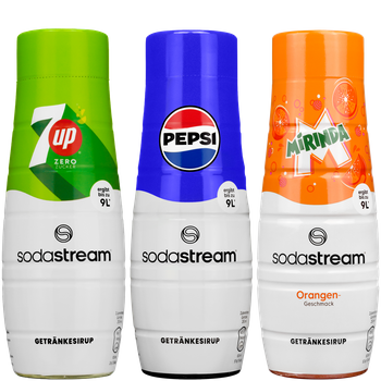 3x SYROP KONCENTRAT SODASTREAM 7UP MIRINDA PEPSI