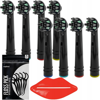 8x KOŃCÓWKI DO SZCZOTECZKI ORAL-B BRAUN PICK CLEAN