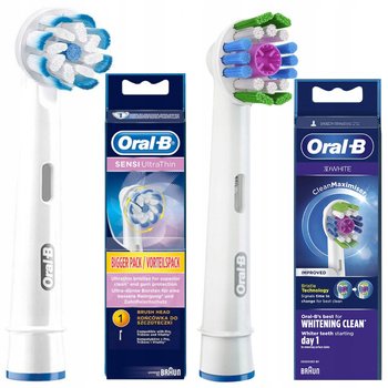 Końcówka Oral-B Sensi Ultrathin EB60+Oral-B 3D White EB18