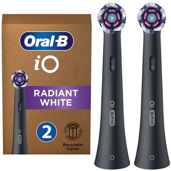 2x ORYGINALNA KOŃCÓWKA SZCZOTECZKI ELEKTRYCZNEJ ORAL-B iO RADIANT BLACK