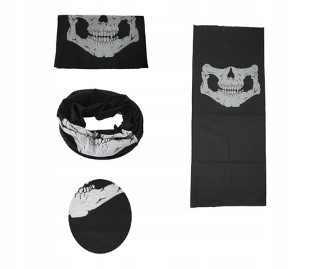 Bandana niebieska z czaszką