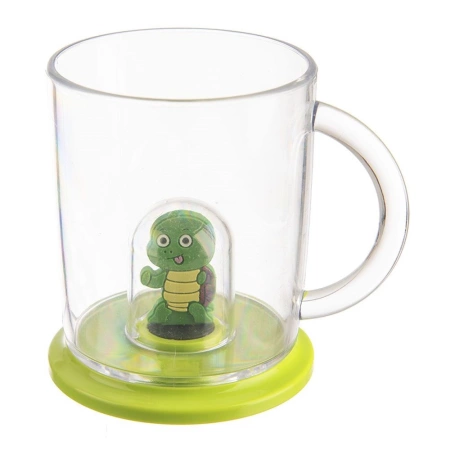 Kubek z figurką dla dziecka 240ml żółw