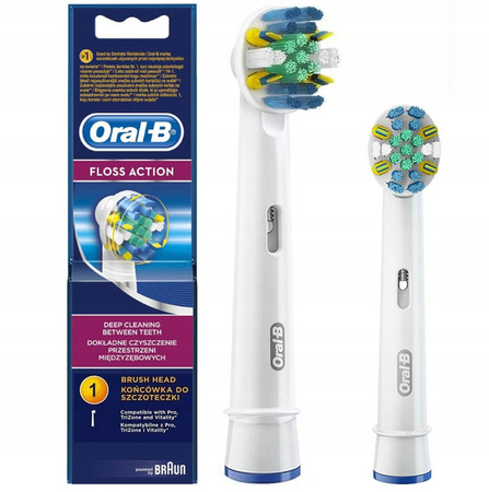4 Końcówki Oral-B Clean Maximizer+Floss Action Tiefenreinigung+3D White EB18+CrossAction EB50AB