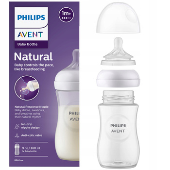 BUTELKA PHILIPS AVENT NATURAL ANTYKOLKOWA 260 ML