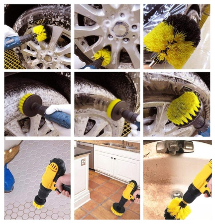 Szczotki i pady czyszczące na wiertarkę 12 szt