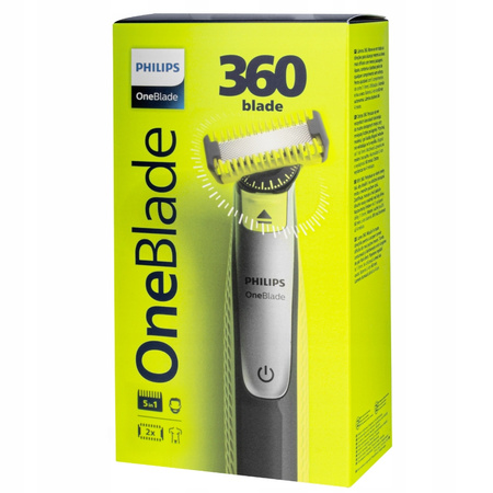 GOLARKA TRYMER PHILIPS ONEBLADE 360 QP2834/20 TWARZ I CIAŁO 4 NASADKI ETUI