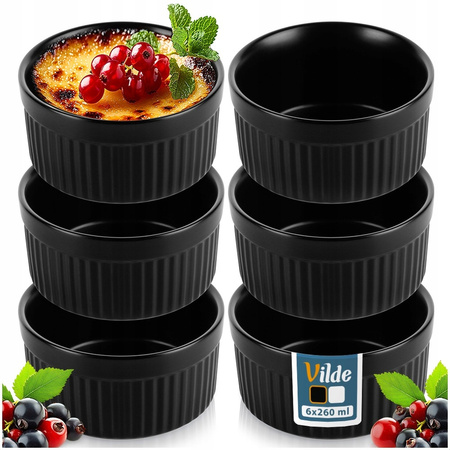 Miseczki żaroodporne do zapiekania 260ml 6szt.