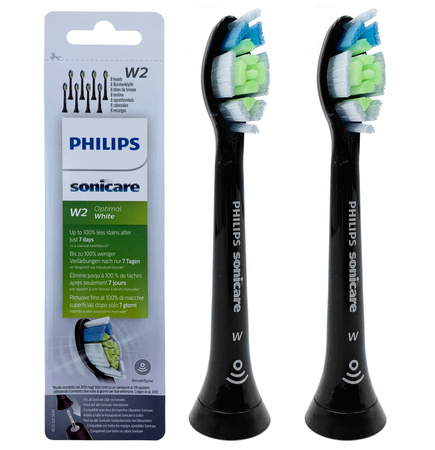 2x Końcówka Philips Diamond Clean Black HX6061/13 z HX6068/13 + Pasta do zębów Biorepair Wrażliwe Zęby 75ml