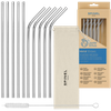 Metalowe słomki SpinelSoda x10 Silver