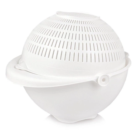 Cedzak obrotowy z miską 25cm