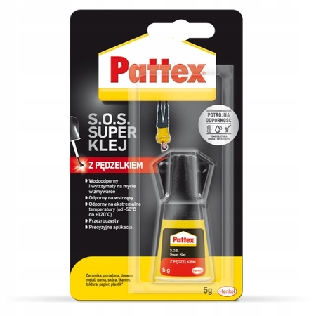 Klej Pattex S.O.S. Super Klej z pędzelkiem 5g