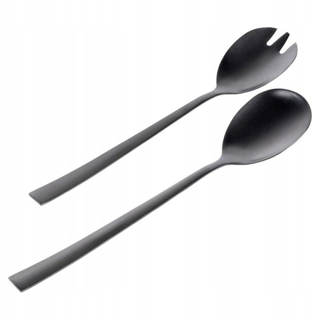 Stalowe łyżki do sałatek 23,5cm 2szt