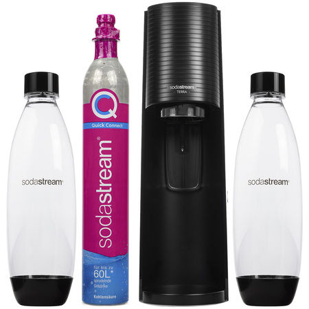 Saturator SodaStream Terra Black + 2 butelki