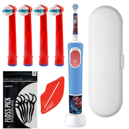 SZCZOTECZKA DO ZĘBÓW ORAL-B VITALITY PRO 103 KIDS SPIDERMAN ETUI + DODATKI