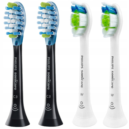 Końcówki Philips DiamondClean x2 Plaque Defence Black x2