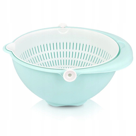 Cedzak obrotowy z miską 25cm