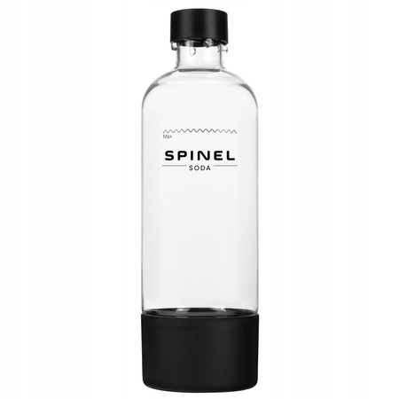 Butelka do saturatora SpinelSoda, czarna x1