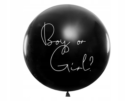 Balon chłopiec czy dziewczynka różowe konfetti