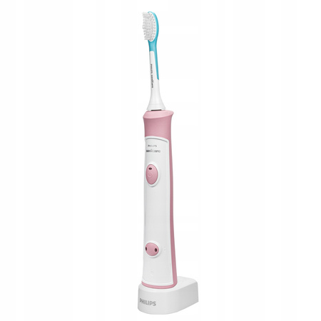 Szczoteczka Philips HX6352/42 różowa dla dzieci + etui różowe