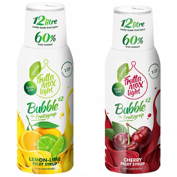 SYROPY FRUTTAMAX CYTRYNA LIMONKA LIGHT WIŚNIA 12 L
