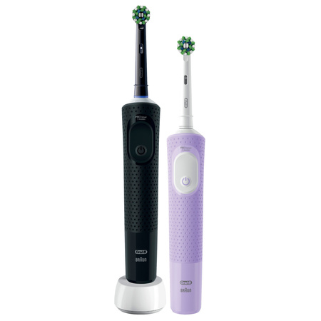 Oral-B Vitality Pro D103 Duo Black/Lilac Violet + 4 zam. precision + 2x etui