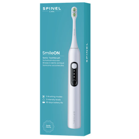 Szczoteczka SpinelCare SmileOn White + etui + gratisy