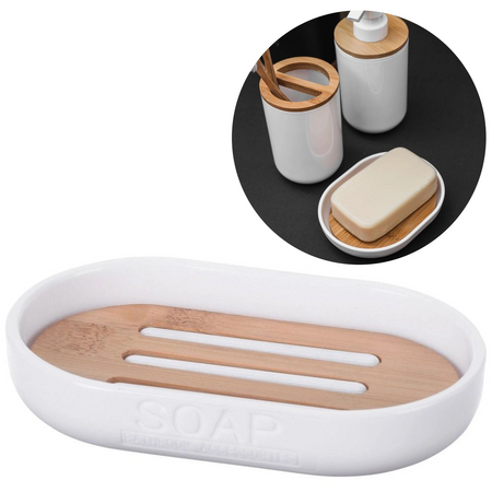 Podstawka pod mydło PS/bambus 13x8x2cm