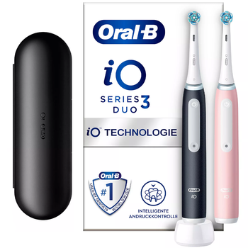 Szczoteczka Oral-B iO Series 3n Dwupak Matt Black + Blush Pink