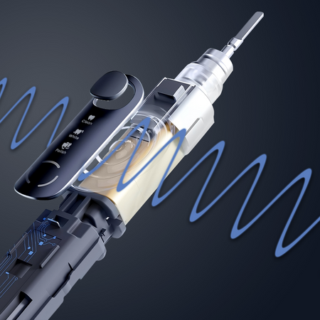 Szczoteczka SpinelCare SmileOn PRO Black + 2 czarne końcówki