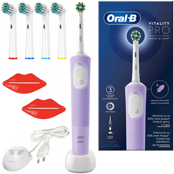 Szczoteczka Oral-B Vitality Pro D103 Lilac Violet + końcówki
