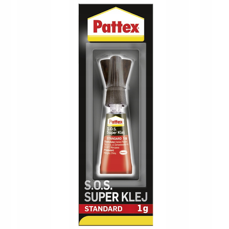 3x PATTEX S.O.S. SUPER GLUE KLEJ STANDARD BŁYSKAWICZNY 1G