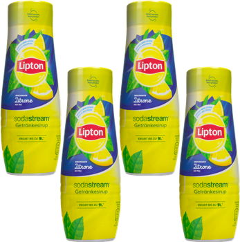 4X SYROP SODASTREAM LIPTON ICE TEA CYTRYNA KONCENTRAT DO SATURATORA