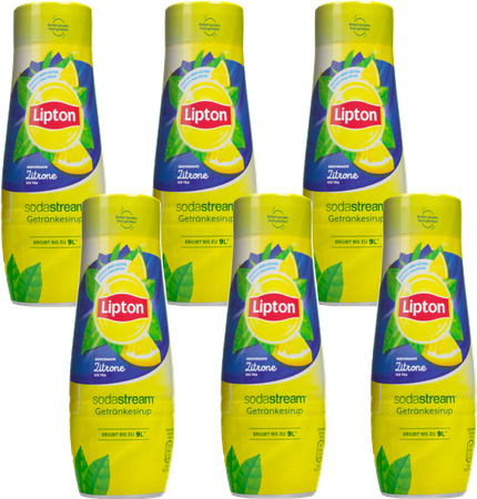 6X SYROP SODASTREAM LIPTON ICE TEA CYTRYNA KONCENTRAT DO SATURATORA